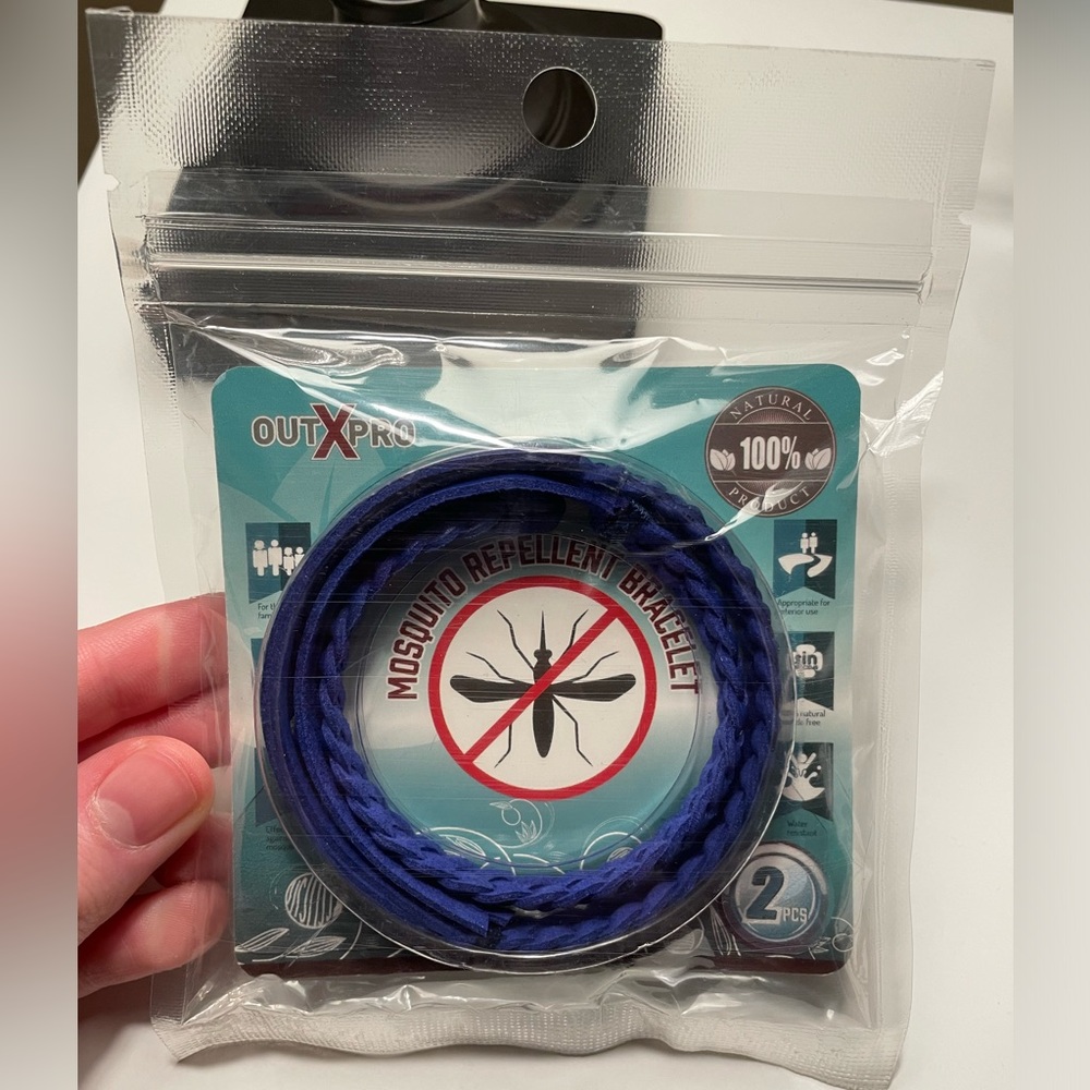 Blue Mosquito Repellent Bracelet